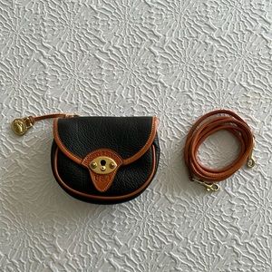 Dooney & Bourke classic all weather leather belt bag w/ convertible cross body.